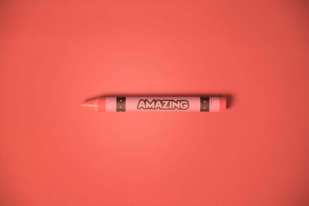 10 piece crayons set with confidence building affirmations for children