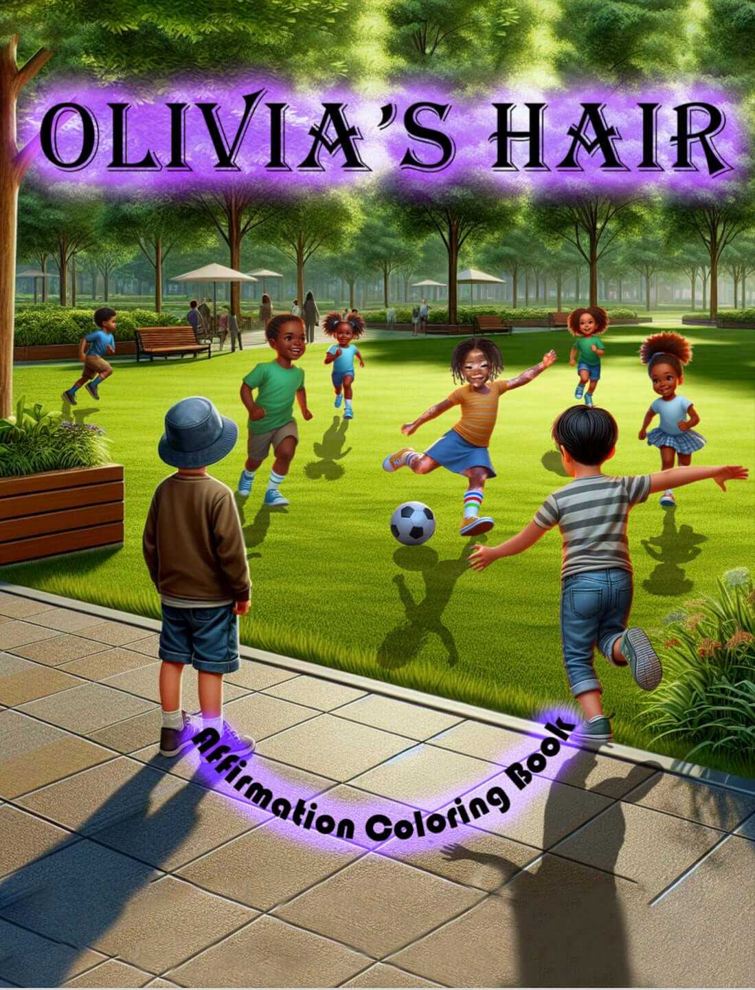 Olivia's Hair Affirmation Coloring Book Vitiligo Edition