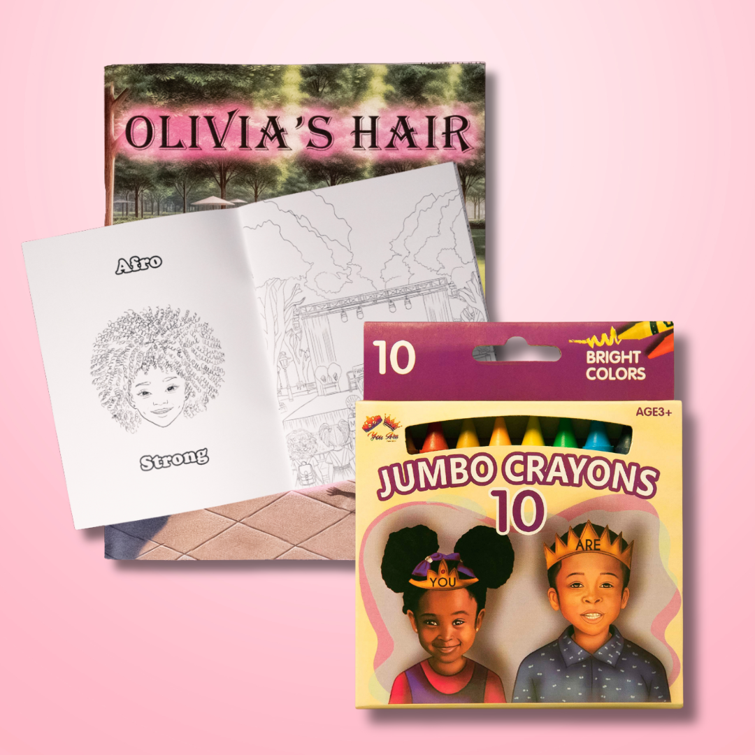 Olivia's Special Bundle- 1 Box of Crayons + 1 Coloring Book