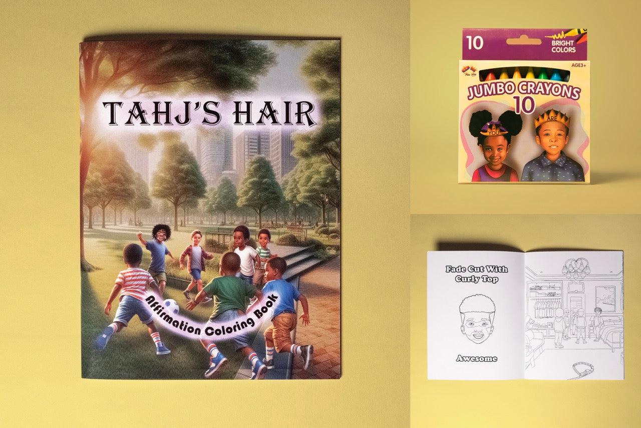 Thaj's Special Bundle- 1 Box of Crayons + 1 Coloring Book